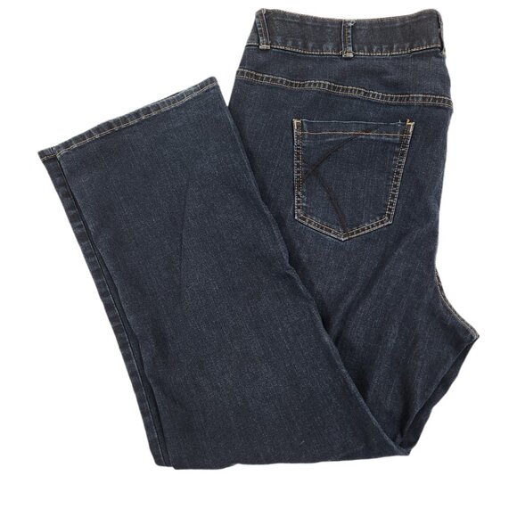 Lane Bryant Jeans Women's 22 Dark Wash Straight Tighter Tummy Technology - Picture 1 of 6